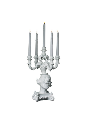 Burlesque White Clown Chandelier