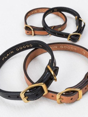 Plain Goods Dog Collar 3/4 Inch