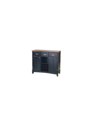 Hutch-style Buffet Wood/black/cherry - Home Styles