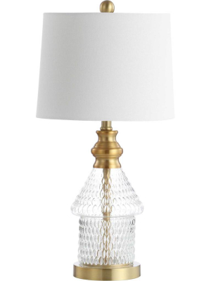 Calista Table Lamp Clear/brass Gold