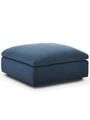 Reagan Down Filled Plush Overstuffed Ottoman