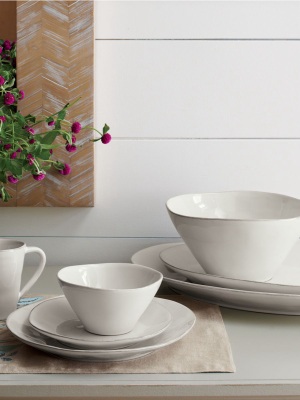 Marin White Small Serving Bowl