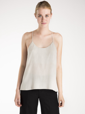 Silk Spaghetti Strap Tank