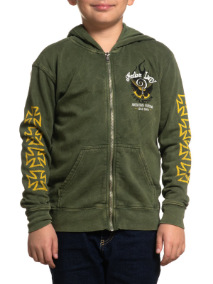 Indian Larry Shaman Zip Hood-youth