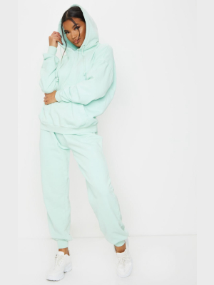 Mint Washed High Waist Joggers