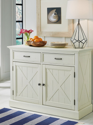 Seaside Lodge Buffet White - Home Styles