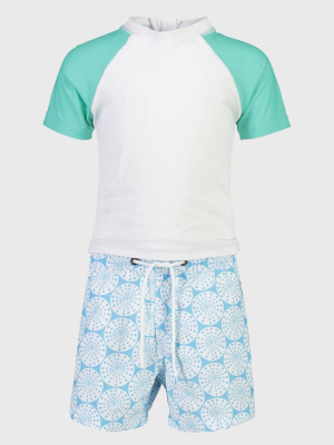 Snapper Rock Little Boys’ Oceania Swim Set