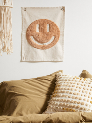Happy Face Tufted Tapestry