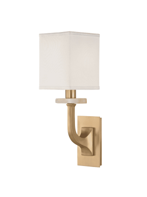 Rockwell 1 Light Wall Sconce Aged Brass