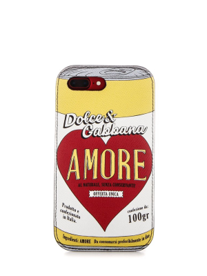 Dolce & Gabbana Amore Print Iphone 7 Plus Case