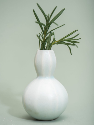 Sprout Bud Porcelain Vase - Silk White