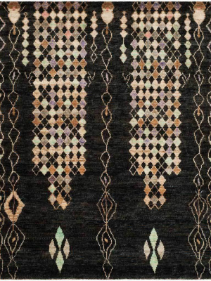 Bohemian Black/beige Area Rug