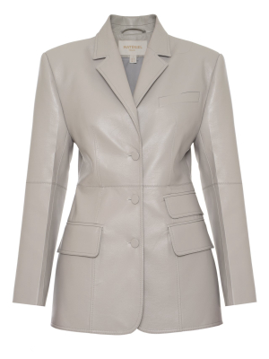 Eco Leather Tailored Blazer