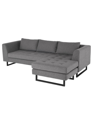 Nuevo Matthew Sectional Sofa - Shale Grey