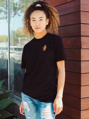 Riot Bear Embroidered Womens Tee