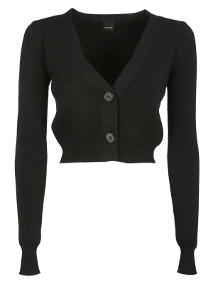 Pinko Pentathlon V-neck Cropped Cardigan