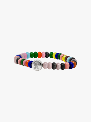 Rondelle & Topaz Ribbon Lifesaver™ Boheme Beaded Bracelet