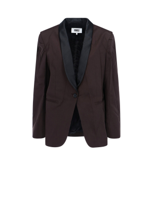 Mm6 Maison Margiela Wrinkled-effect Blazer