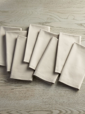 Fete Dove Grey Cloth Napkins, Set Of 8