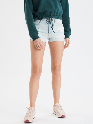 Ae Ne(x)t Level High-waisted Denim Short Short