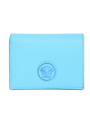 Versace Medusa Plaque Compact Wallet