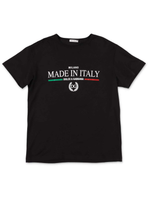 Dolce & Gabbana Kids Made In Italy Print T-shirt