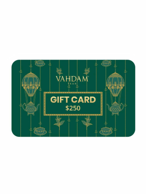 Vahdam E-gift Card 250