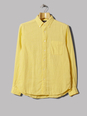 Beams Plus B.d. Double Gauze Shirt (yellow)