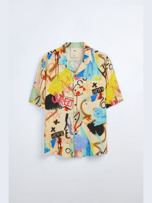 Graffiti Print Shirt