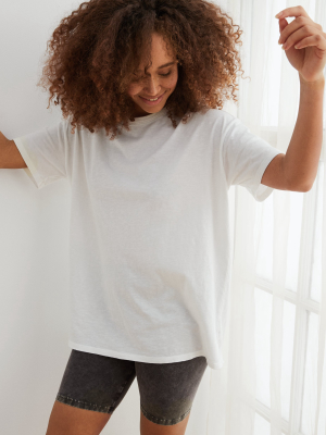 Aerie Boyfriend Distressed Oversized T-shirt