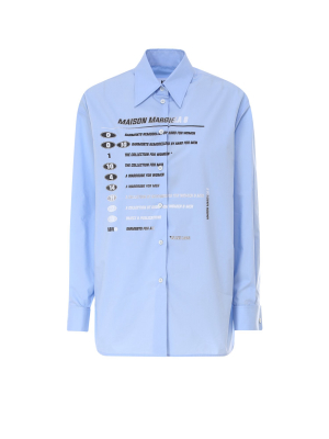 Mm6 Maison Margiela Printed Tailored Shirt