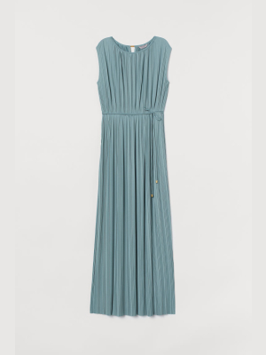 Pleated Long Dress