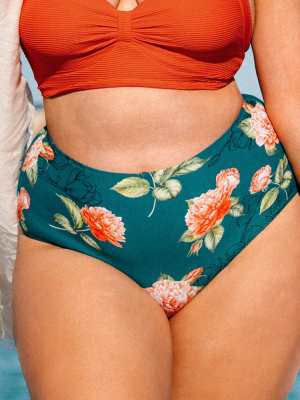 Kora Floral Plus Size Bikini Bottom
