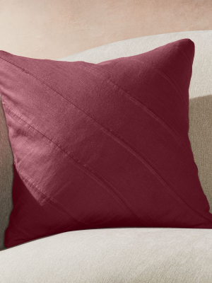 Theta Plum Linen Pillow 20"