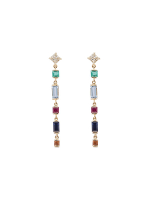 Diamond & Rainbow Earrings