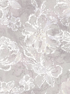 Allure Floral Wallpaper In Lavender From The Celadon Collection By Brewster Home Fashions