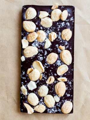 Wildwood Chocolate Marcona Almond With Sea Salt Bar