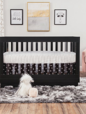 Harlow Acrylic 3-in-1 Convertible Crib With Toddler Bed Conversion Kit