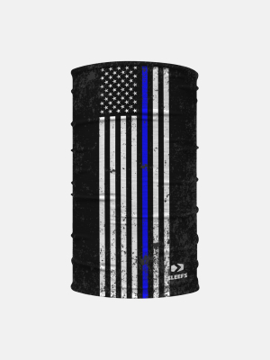 Usa Thin Blue Line Neck Gaiter