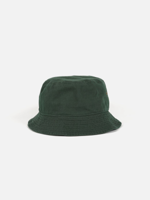 Cotton Bucket Hat Dark Green