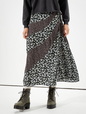 Ae Printed Midi Skirt