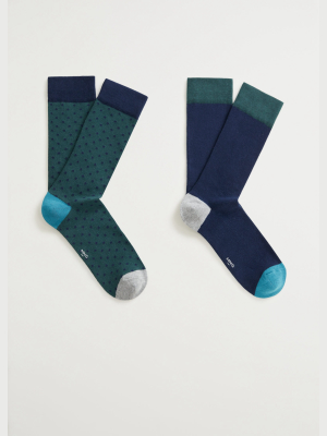 2 Pack Mixed Socks