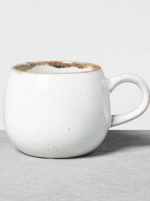 Stoneware Reactive Glaze Round Mug Sour Cream - Hearth & Hand™ With Magnolia