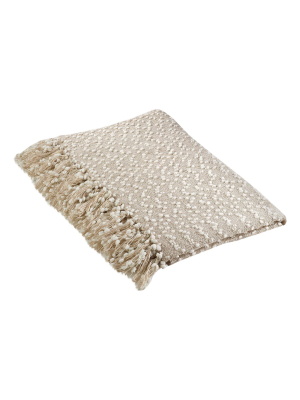 50"x60" Petite Pom-pom Design Throw Blanket - Saro Lifestyle