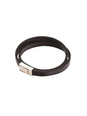 Double Wrap Leather Bracelet