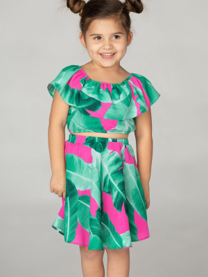 Buddylove Ainsley Girl's Top And Skirt Set - Aruba