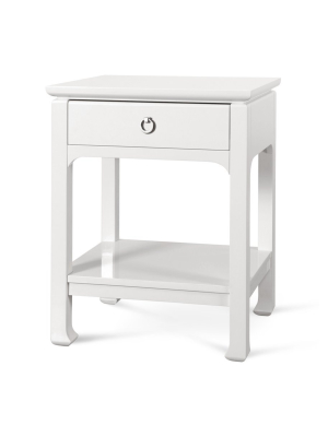 Harlow 1-drawer Side Table In White