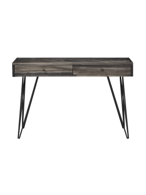 Aspen Court Console Table Charcoal Gray - Treasure Trove