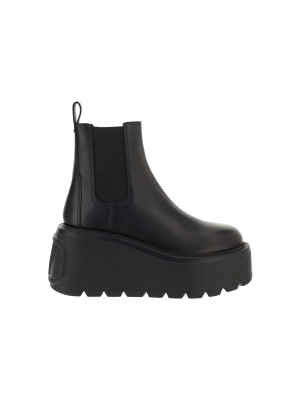 Valentino Chunky Sole Ankle Boots