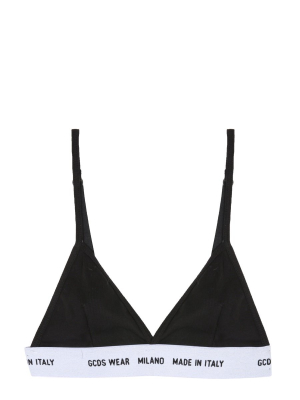 Gcds Logo Print Triangle Bra